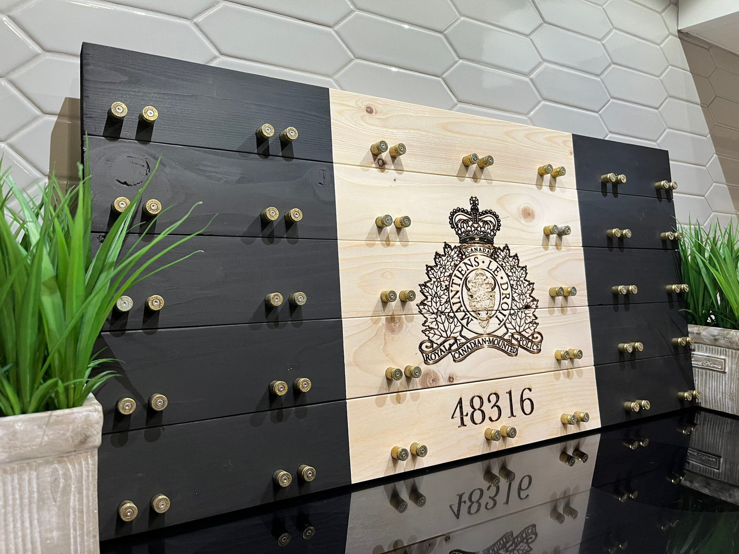 Police Crested Challenge Coin Display Case (Black) image 9