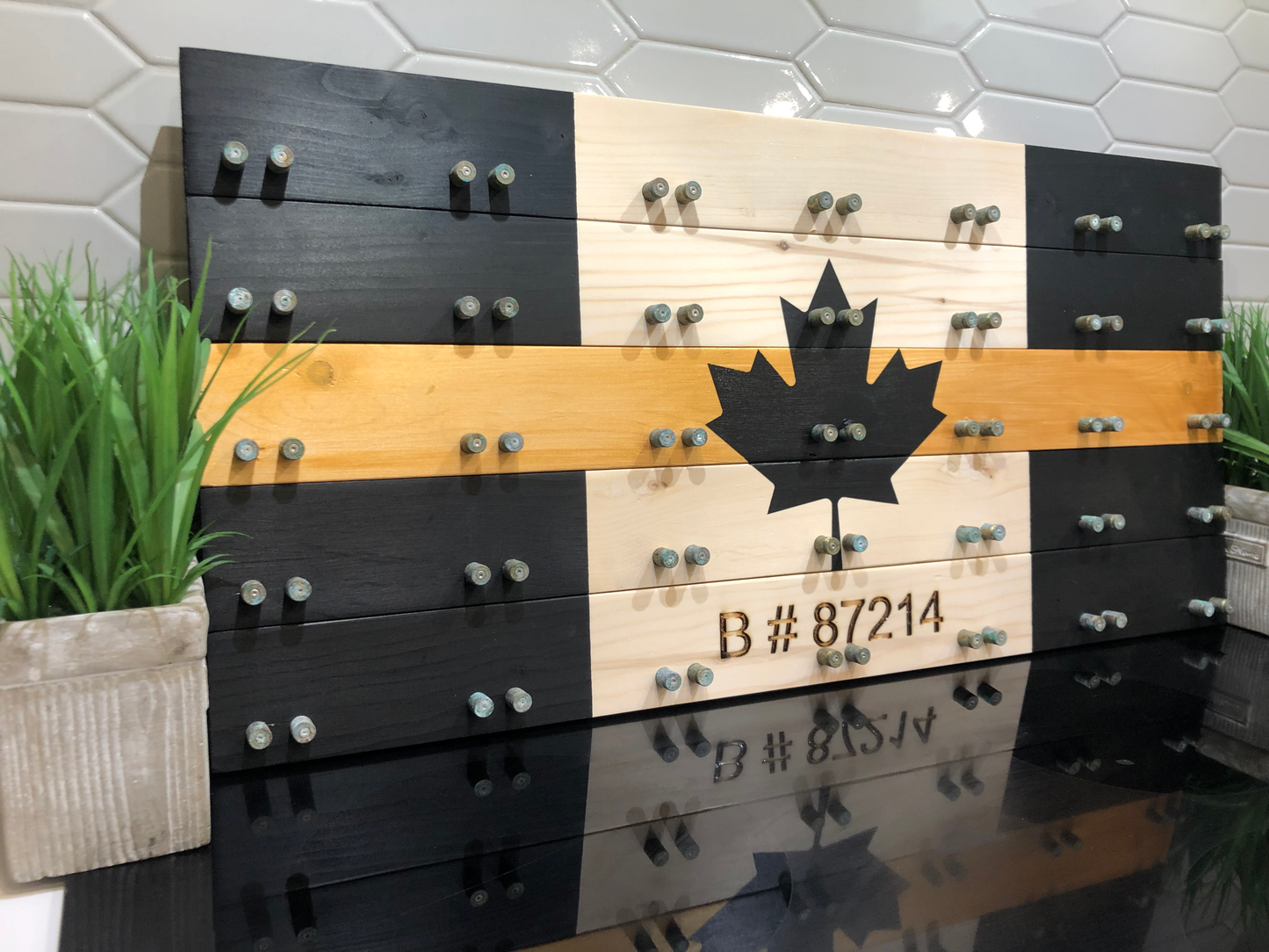 Thin Yellow Line Challenge Coin Display Case image 3