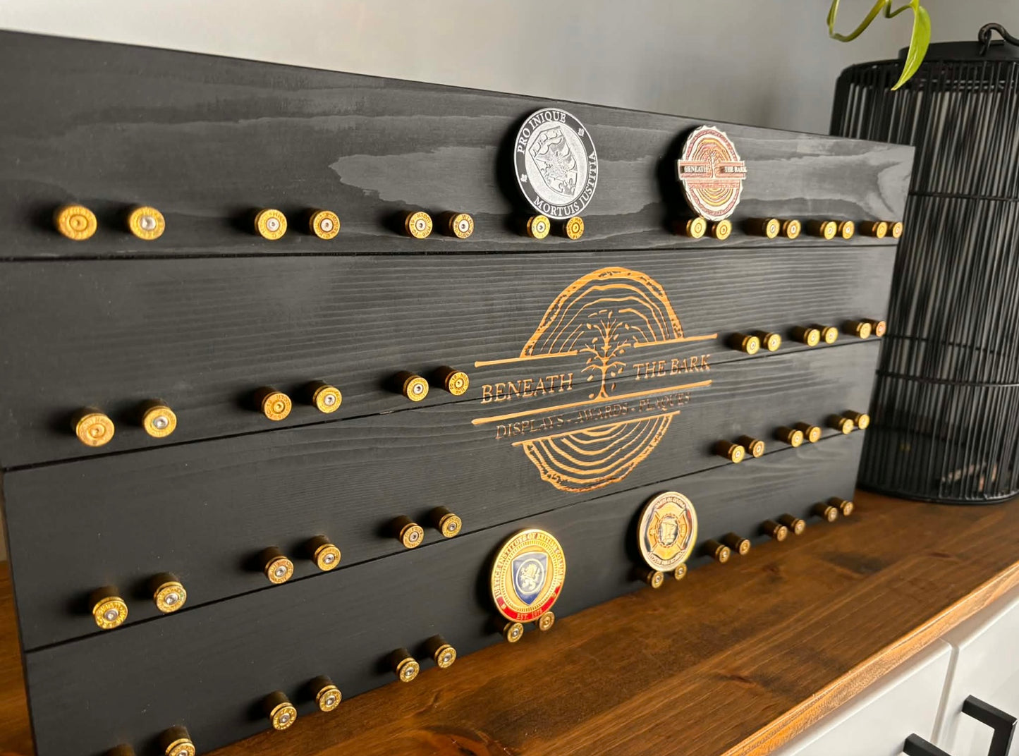 Police Crested Challenge Coin Display Case Small