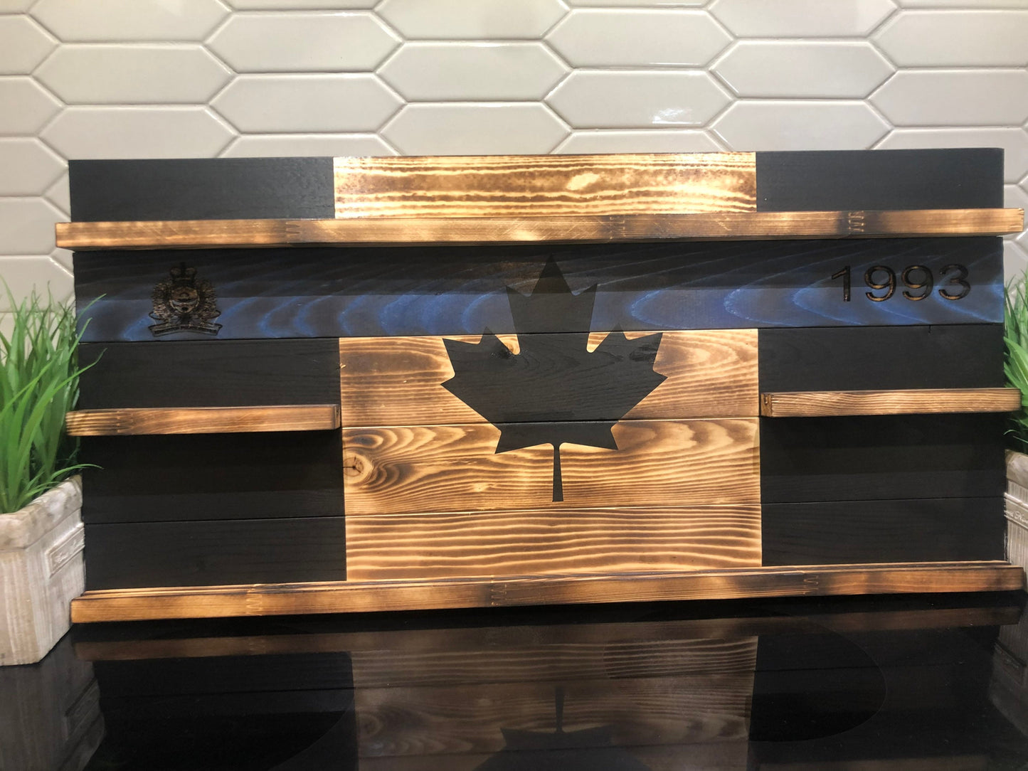 Poplar Shelf Challenge Coin Display Case image 4