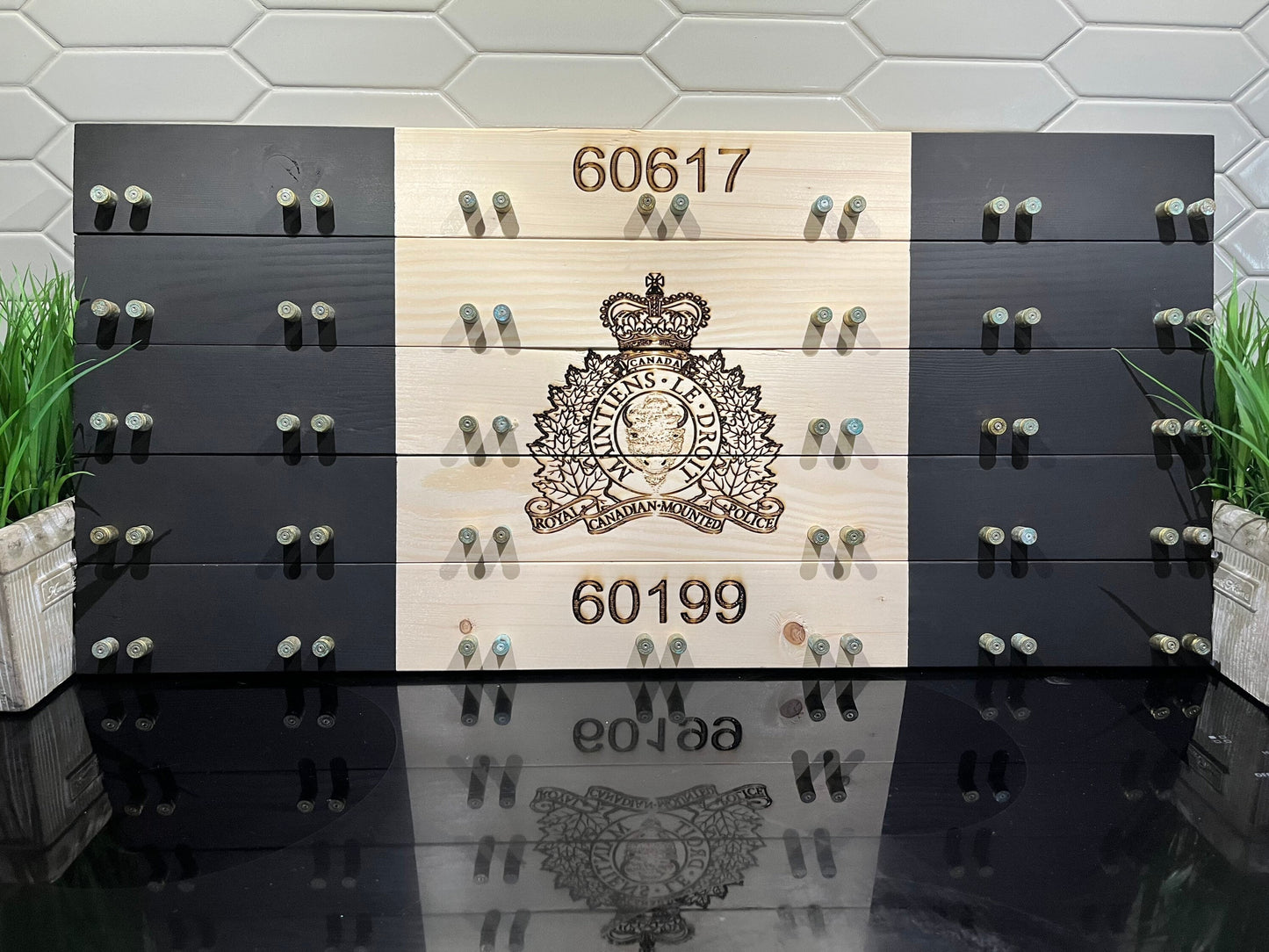 Police Crested Challenge Coin Display Case (Black) image 3