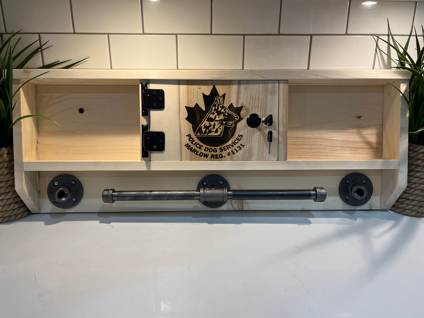 Wall Mounted Police Duty Gear Rack image 9