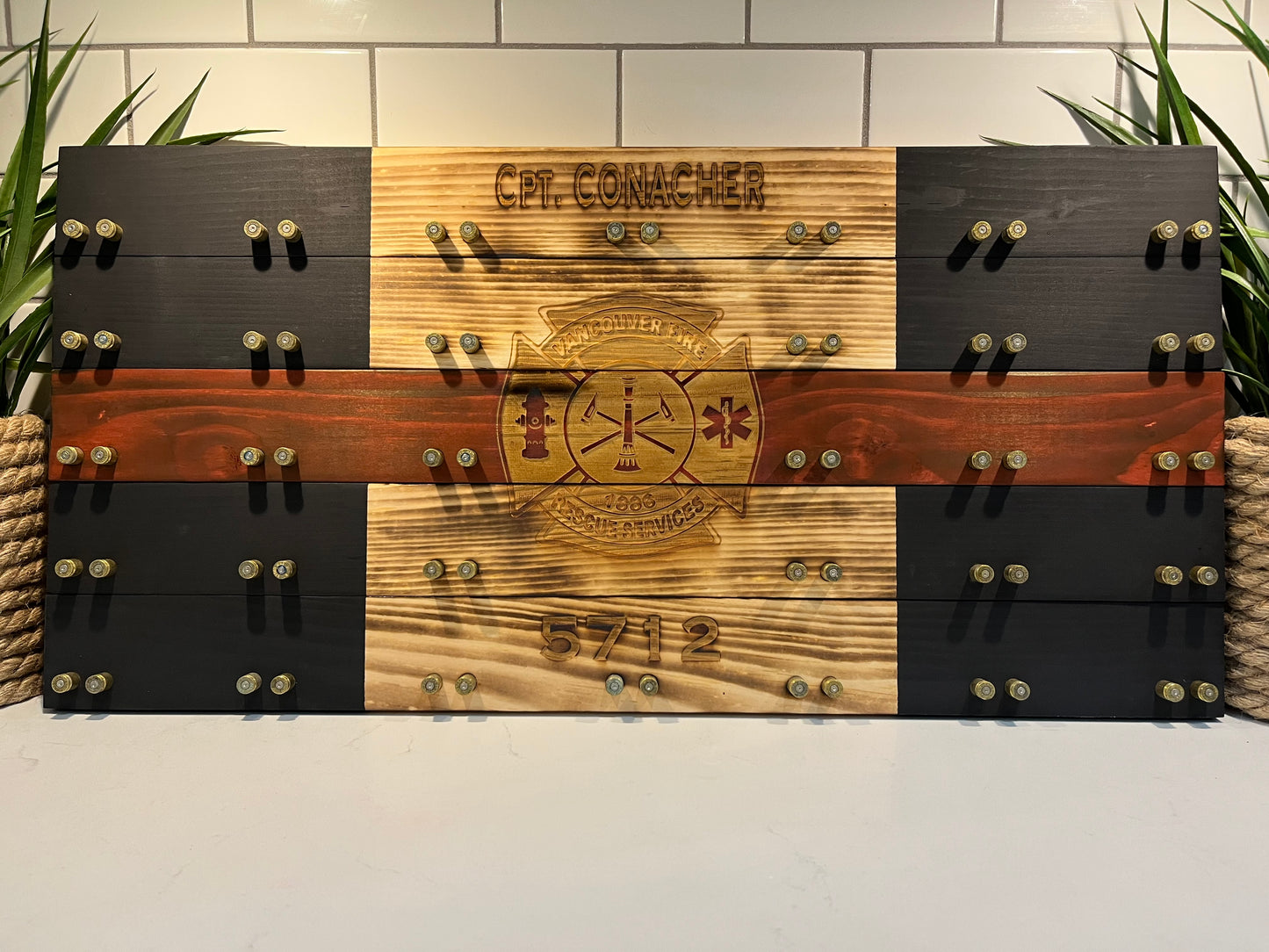 Rustic Police Crested / Thin Red Line Display Case image 2