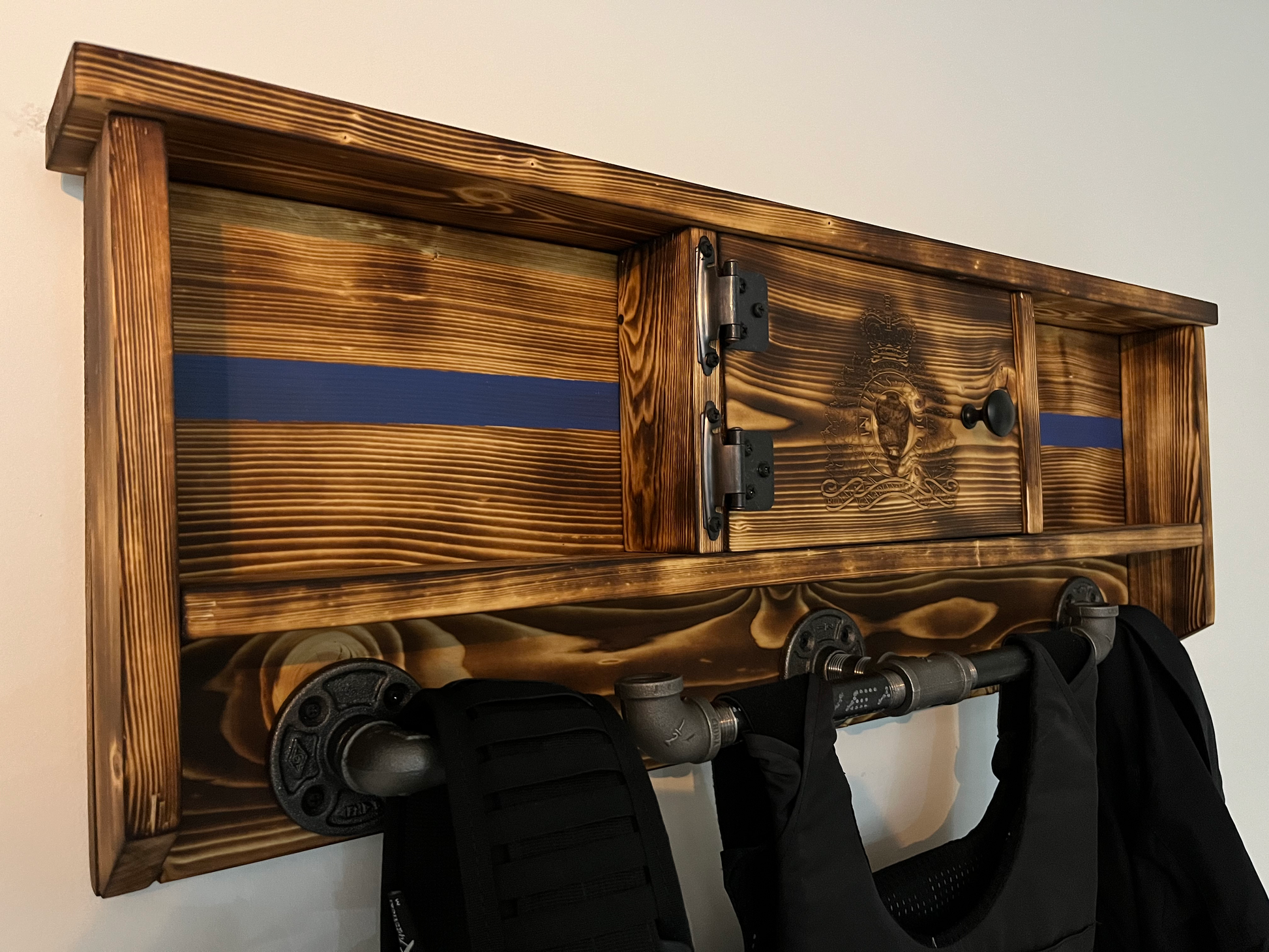 Wall Mounted Police Duty Gear Rack image 3
