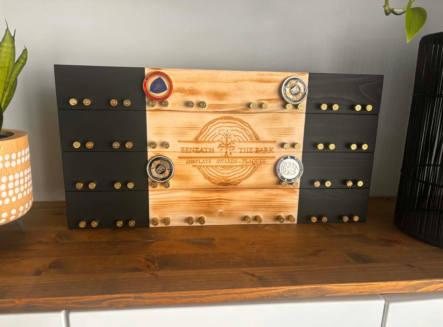 Police Crested Challenge Coin Display Case Small