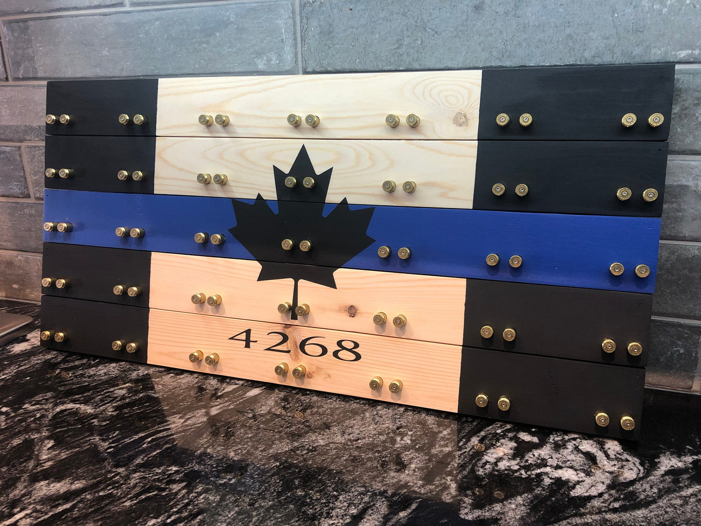 Thin Blue Line Challenge Coin Display Case image 3