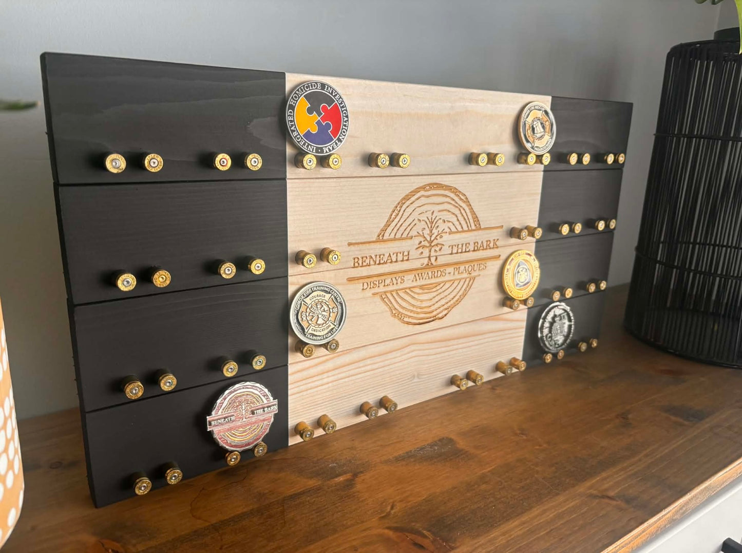 Police Crested Challenge Coin Display Case Small