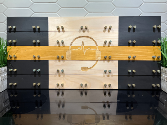 Thin Yellow Line Challenge Coin Display Case image 0