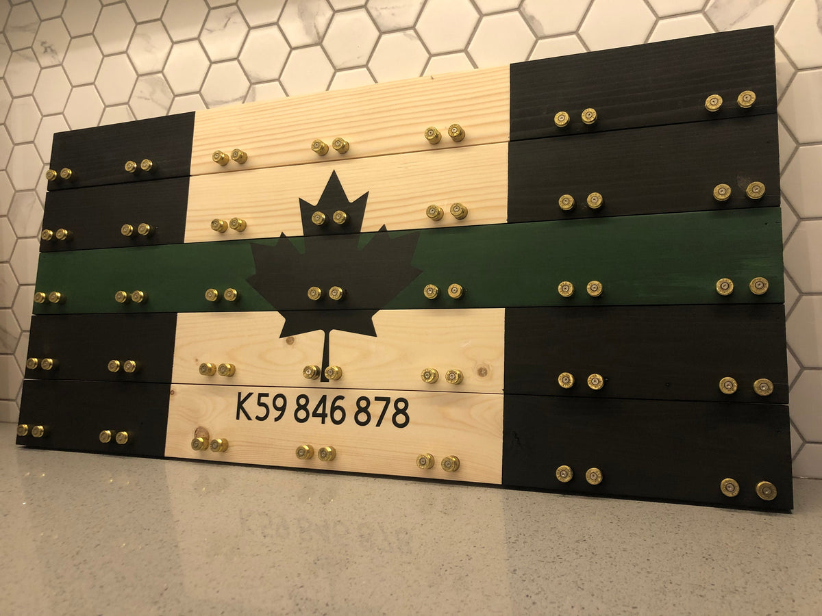 Thin Green Line Challenge Coin Display Case image 0
