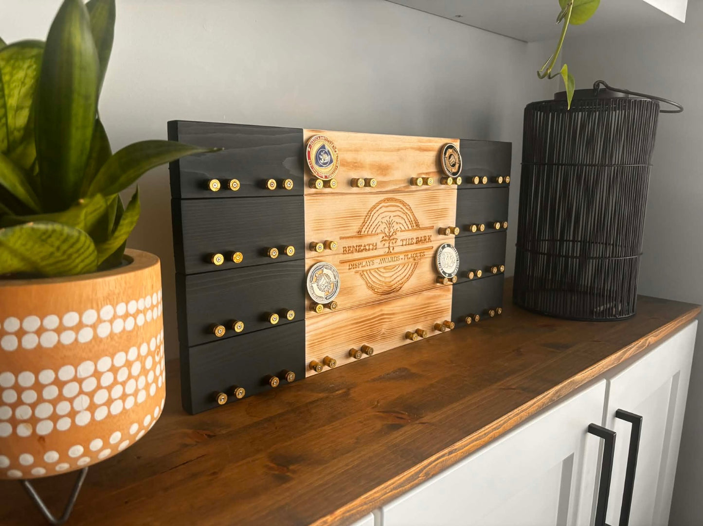 Police Crested Challenge Coin Display Case Small