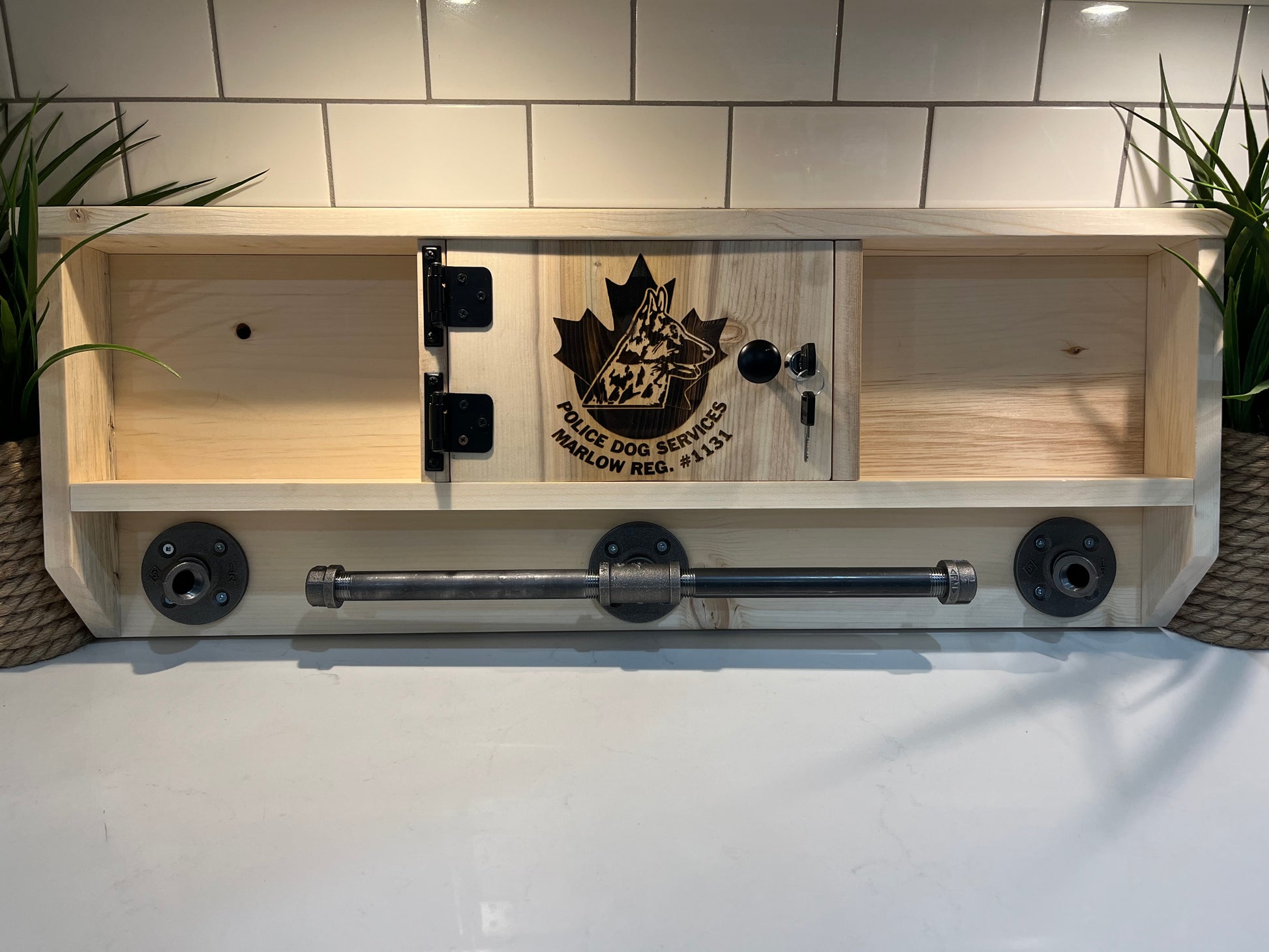 Wall Mounted Police Duty Gear Rack image 9